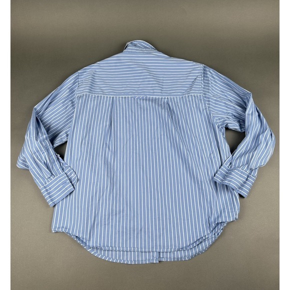 A New Day Blue Long Sleeve Button Front Women's Small Casual Dress Shirt - Picture 11 of 11